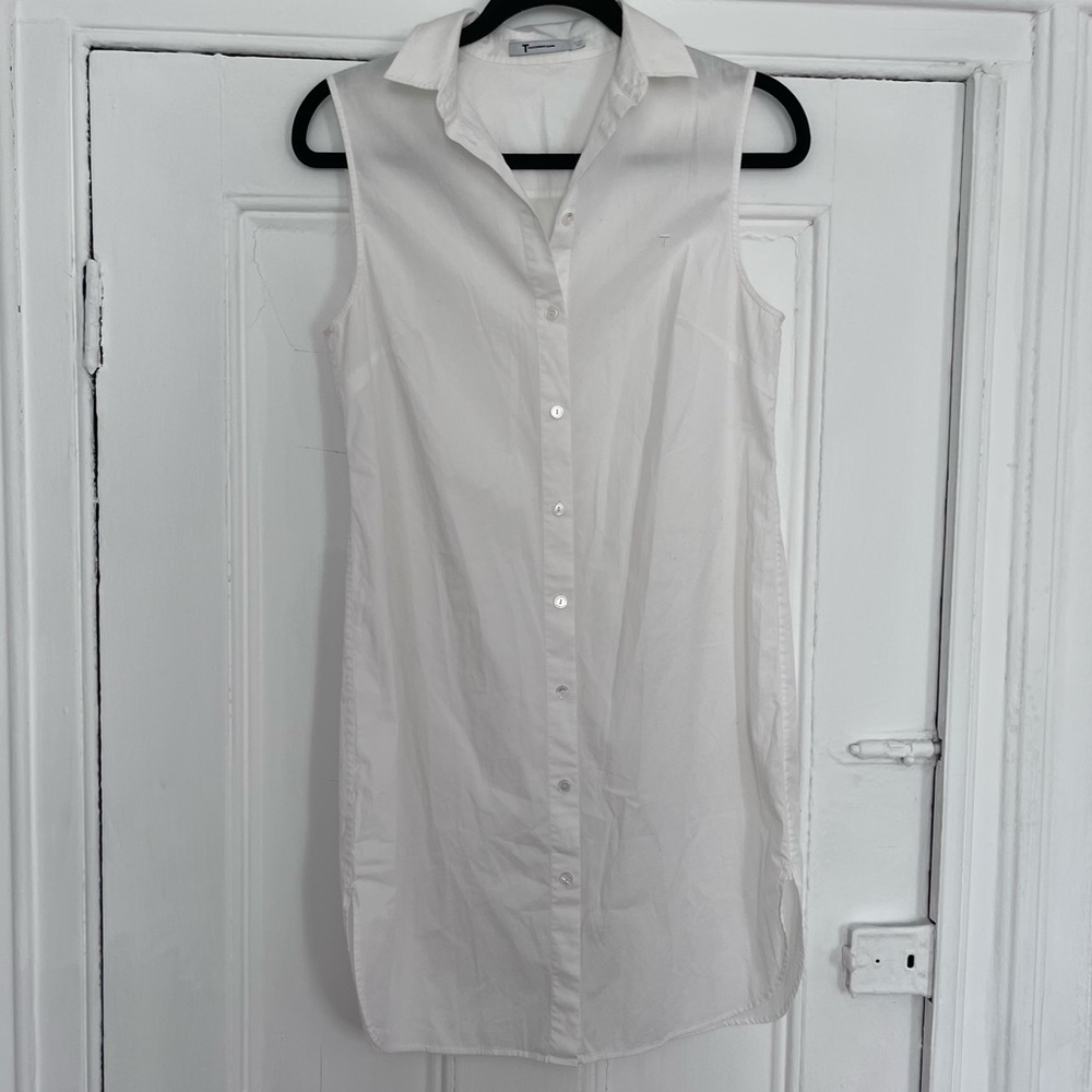 T by Alexander Wang Sleeveless Shirt Dress